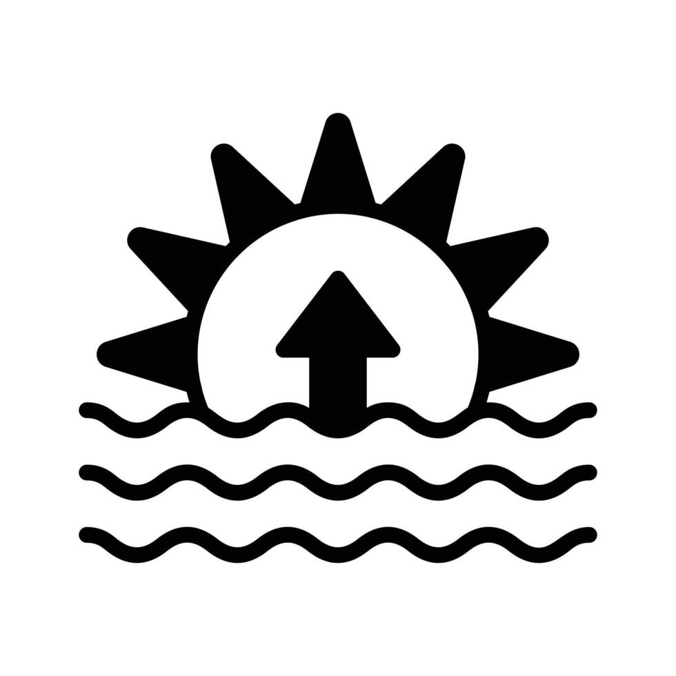 Take a look at this amazing icon of sunset in trendy style.,, vector