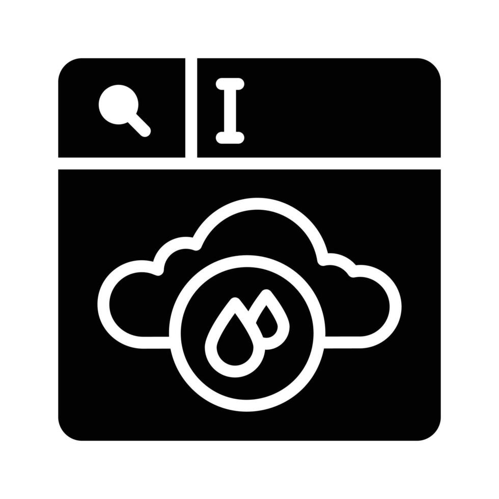 Get this unique icon of weather search in trendy style,.. vector