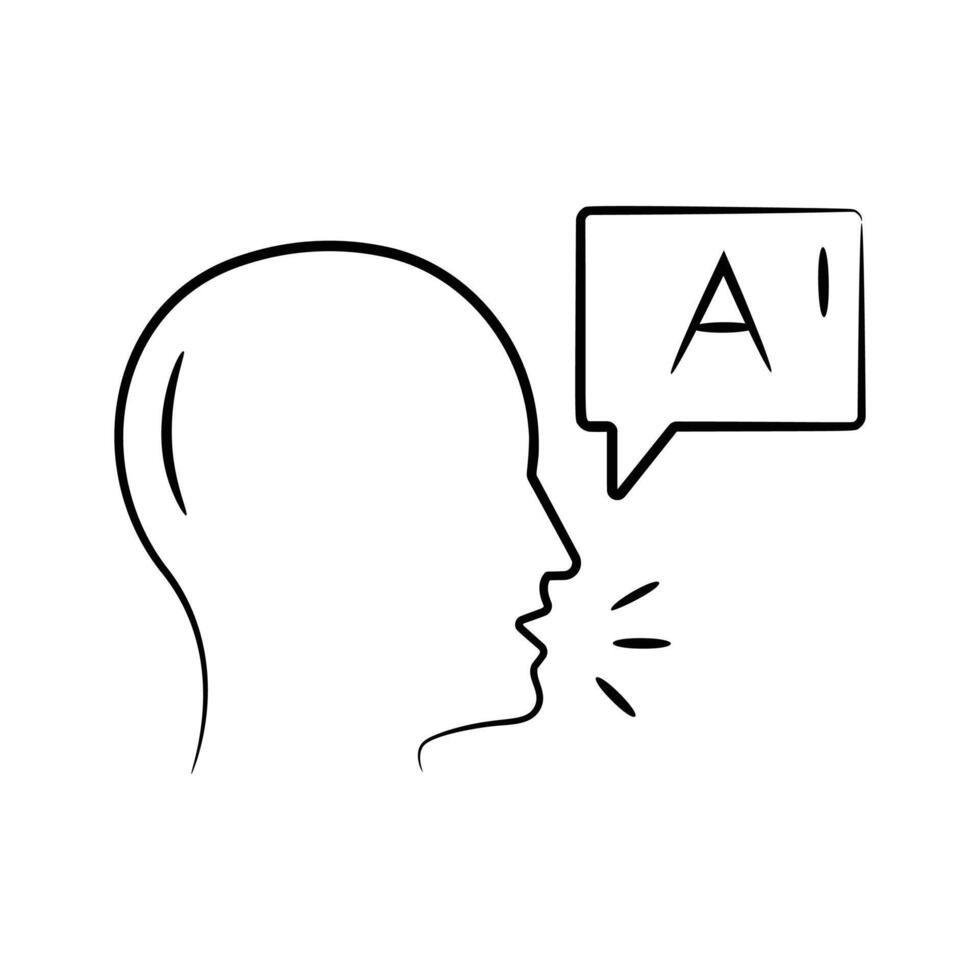 Get this premium hand drawn icon of language learning vector