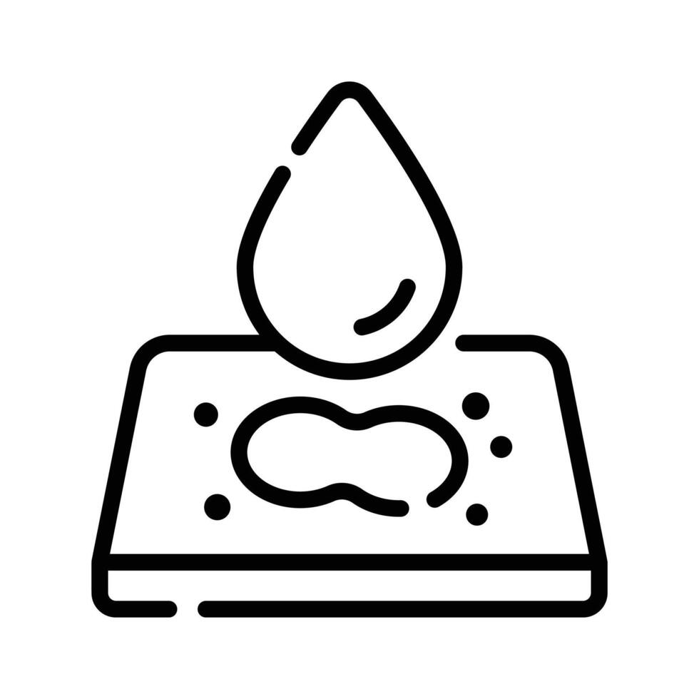 Have a look at this outline icon of blood test vector