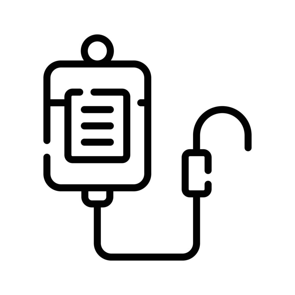 Check out our premium outline icon of iv bag vector