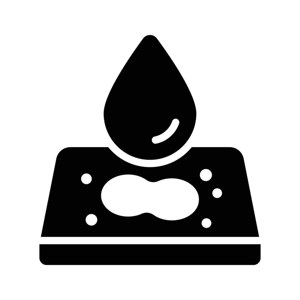 Have a look at this glyph icon of blood test vector