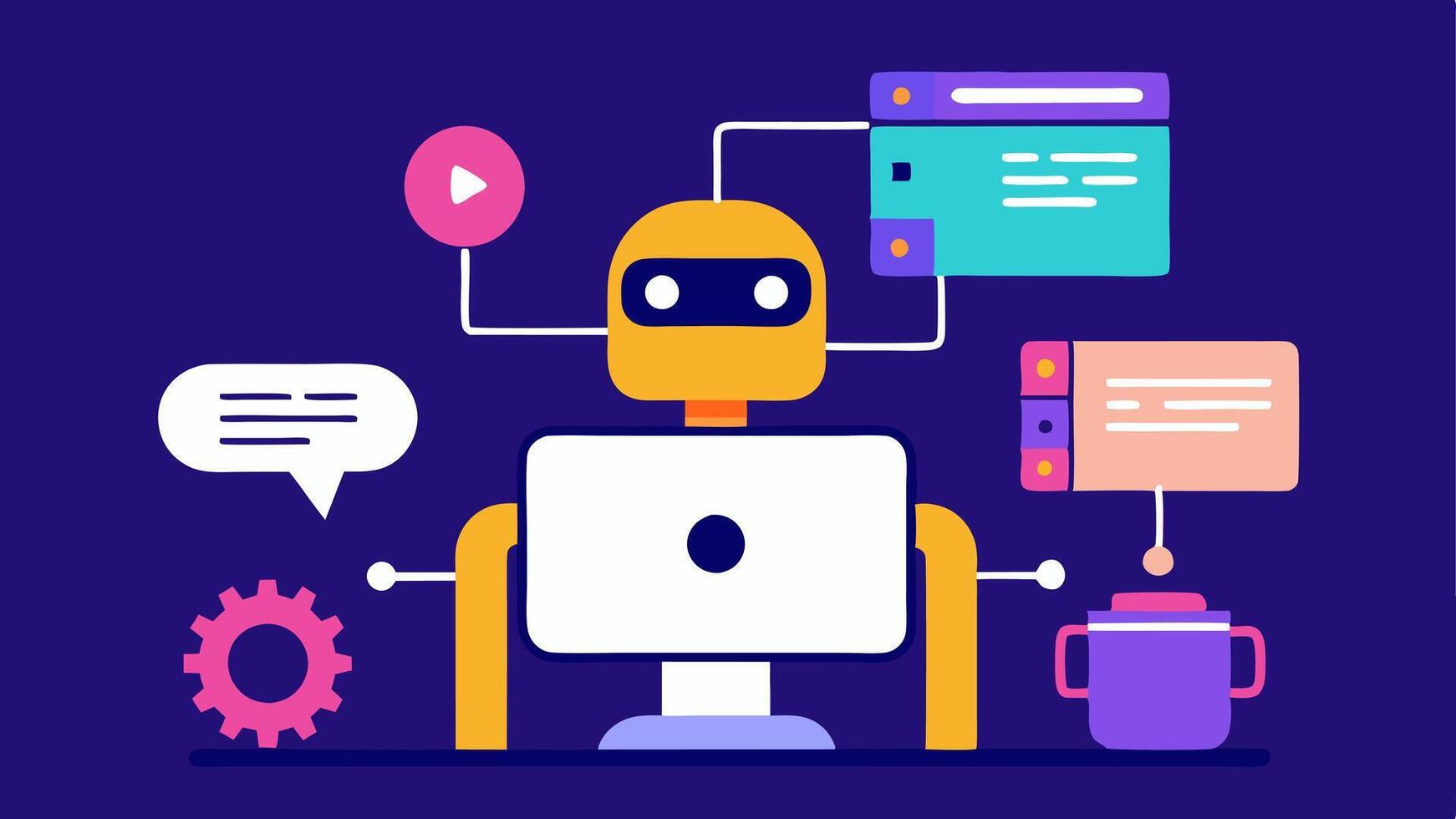 These descriptions can help visualize how AI supports and enhances the coding process for developers.. vector