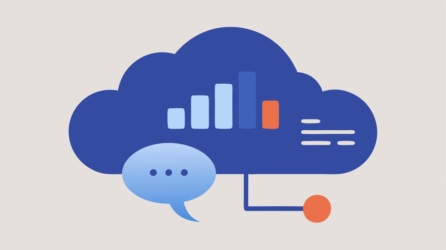 Sound Cloud A stylized cloud symbol representing sound containing text transcripts in multiple languages illustrating the cloud storage of voice data.. vector