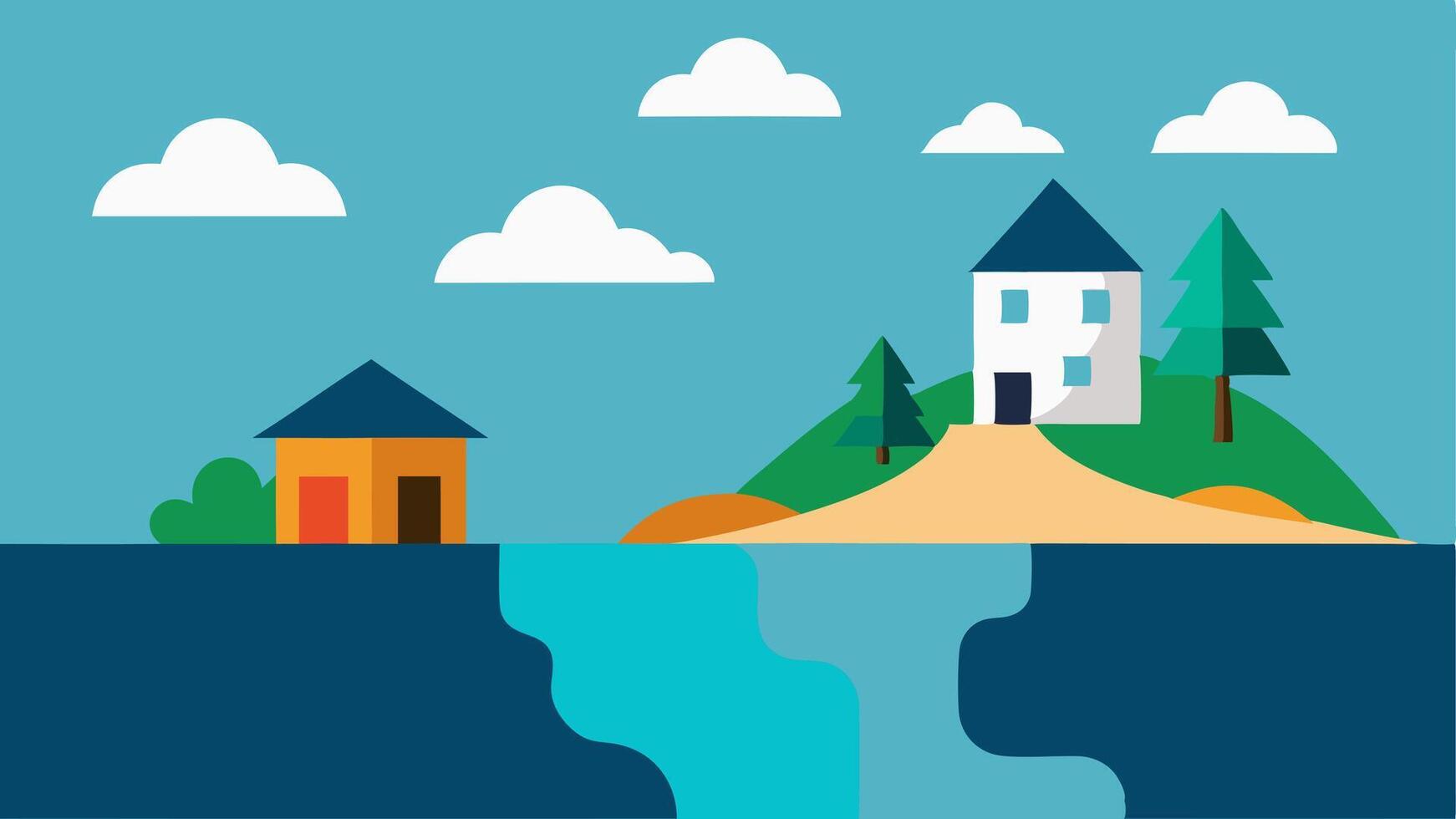 These descriptions can be used as a guide for creating s that effectively depict the consequences of rising sea levels and coastal erosion in an engaging and. vector