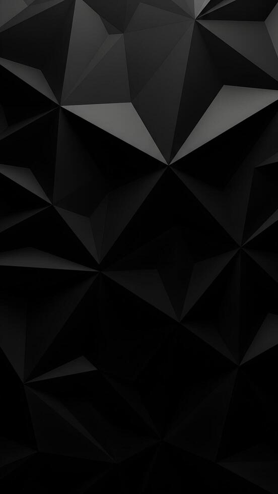 Black Abstract Geometric Triangles Background Design photo