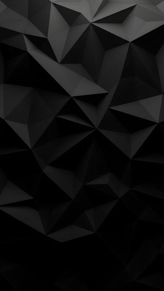 Black Abstract Triangle Background Design photo