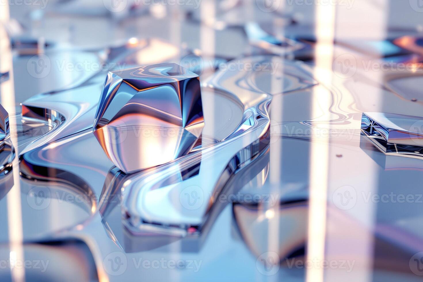 Reflective Highlights on Mirror Marble Texture photo