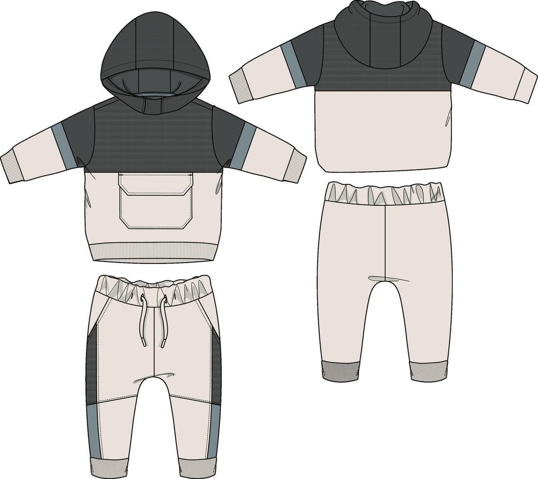 Apparel garments drawing design vector