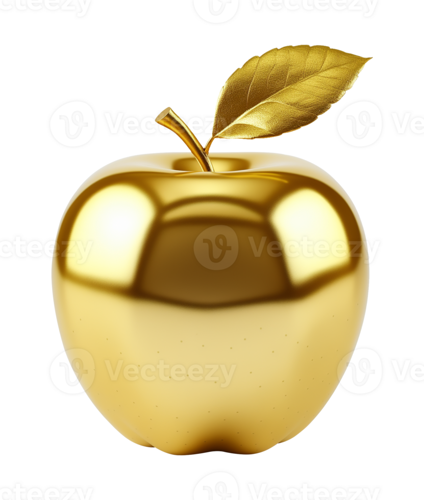 Golden Apple of Discord Mythology Isolated on Transparent Background png