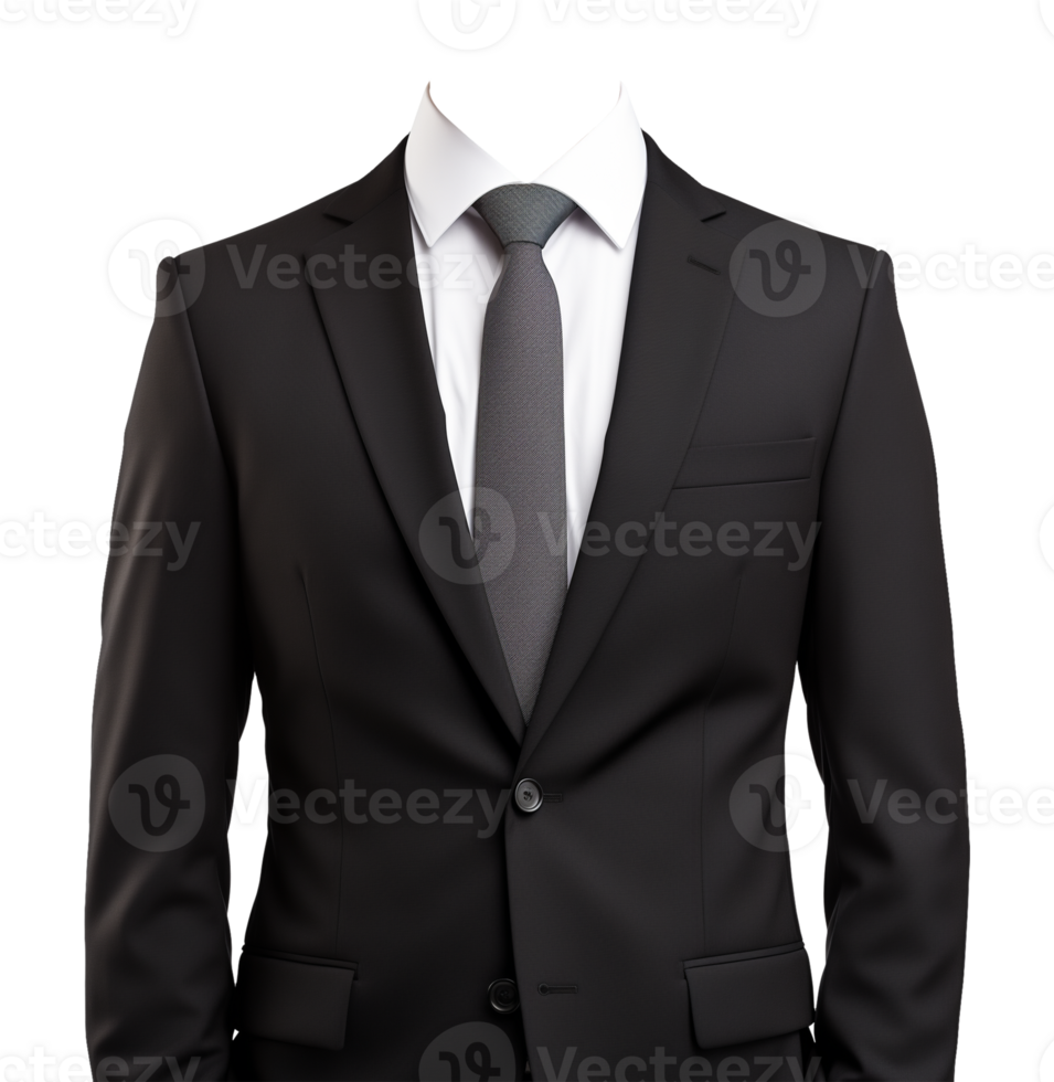 Businessman Attire Mockup Isolated on Transparent Background png