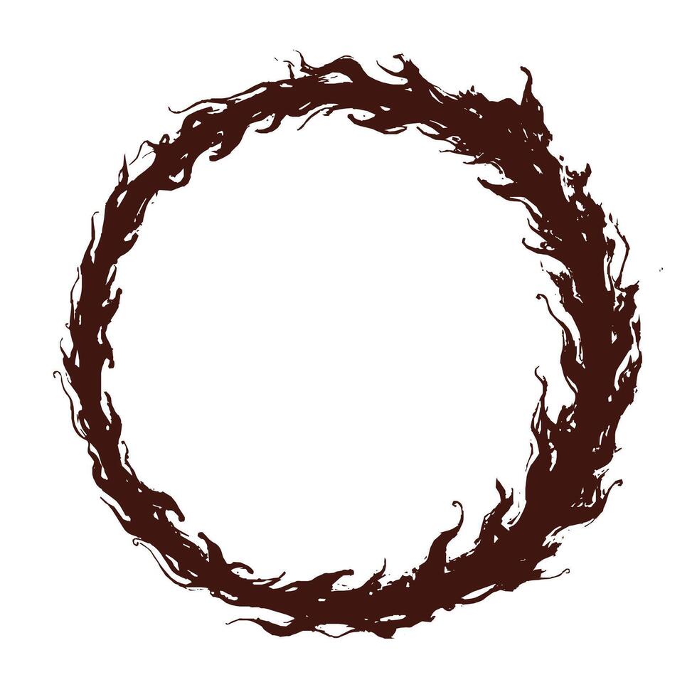 Abstract border frame of fire vector