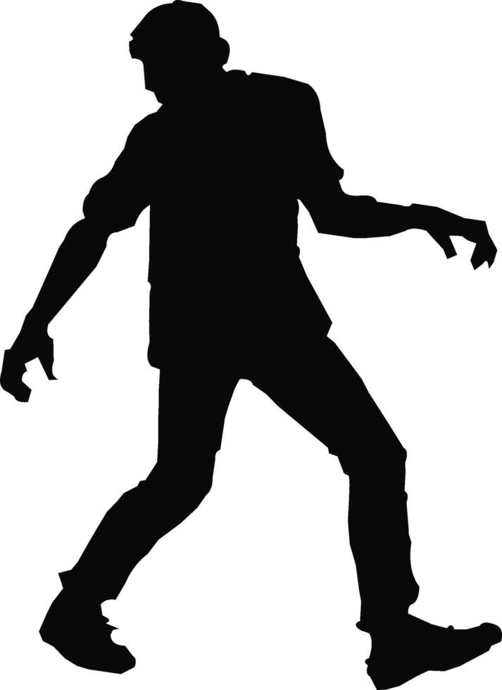 Zombie man walking with his hands out vector