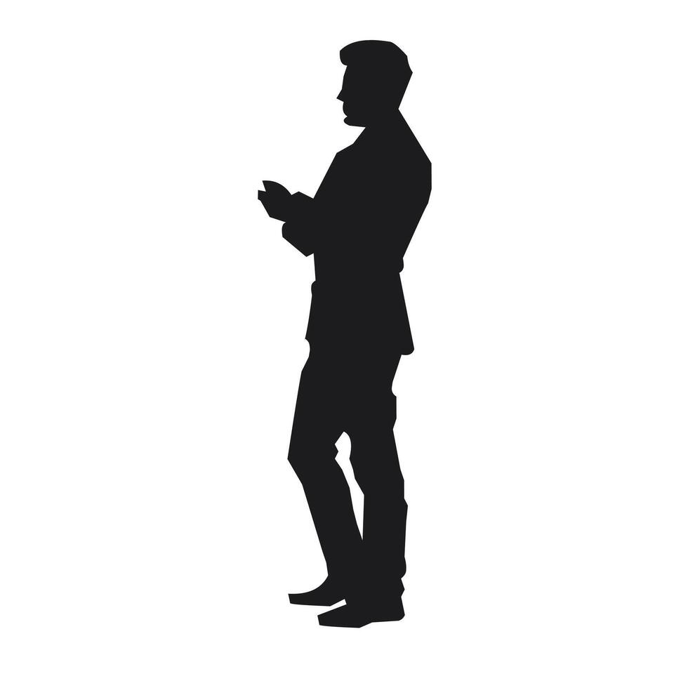 silhouette of man vector