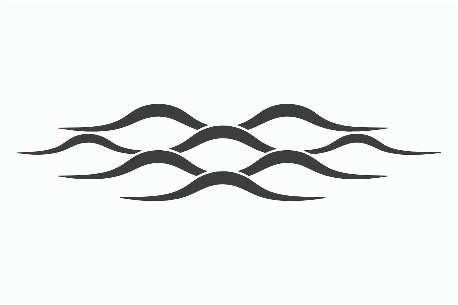 Abstract Wave Pattern Graphic Design Element vector