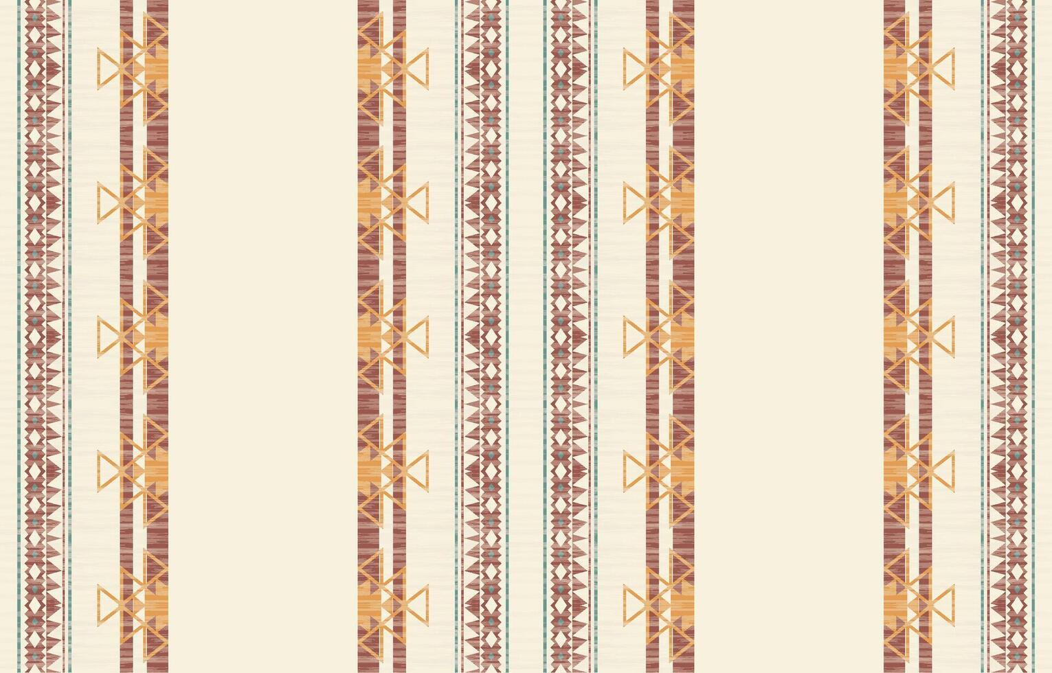 Geometric ethnic Native American tribal patterns, featuring Aztec and Navajo motifs, create a seamless decorative texture. Design for background ,curtain, carpet, clothing, wrapping vector