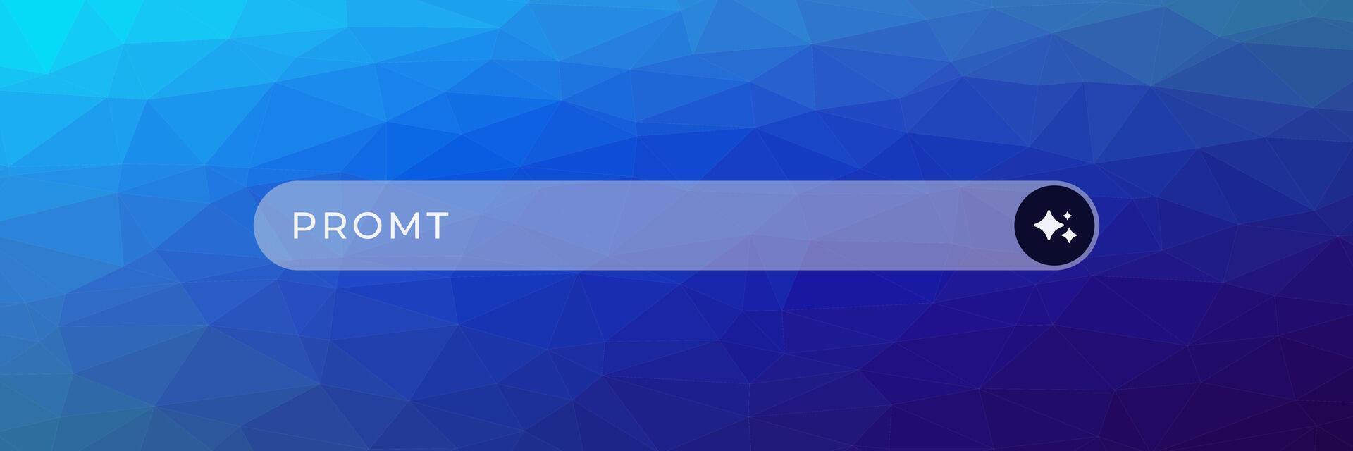Ai search bar interface for advanced artificial intelligence user interaction design vector