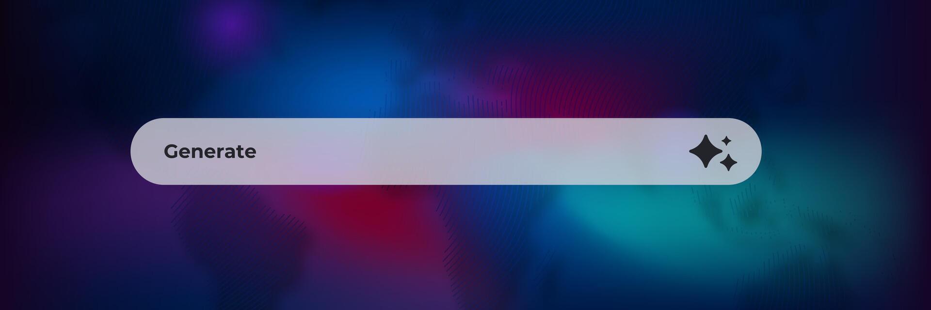 Ai search bar with icon for artificial intelligence and digital interface innovations vector
