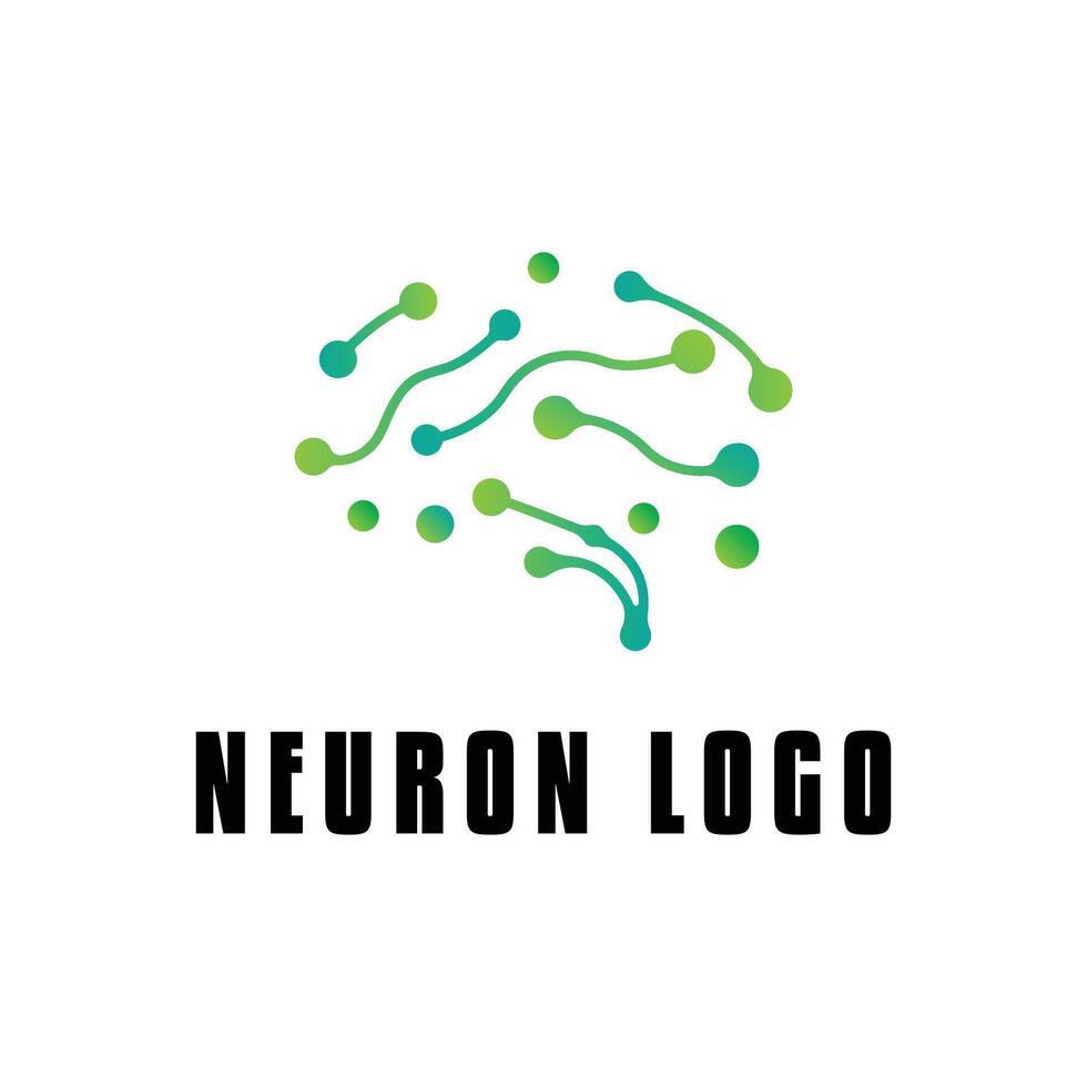 brain neuron logo design concept idea vector