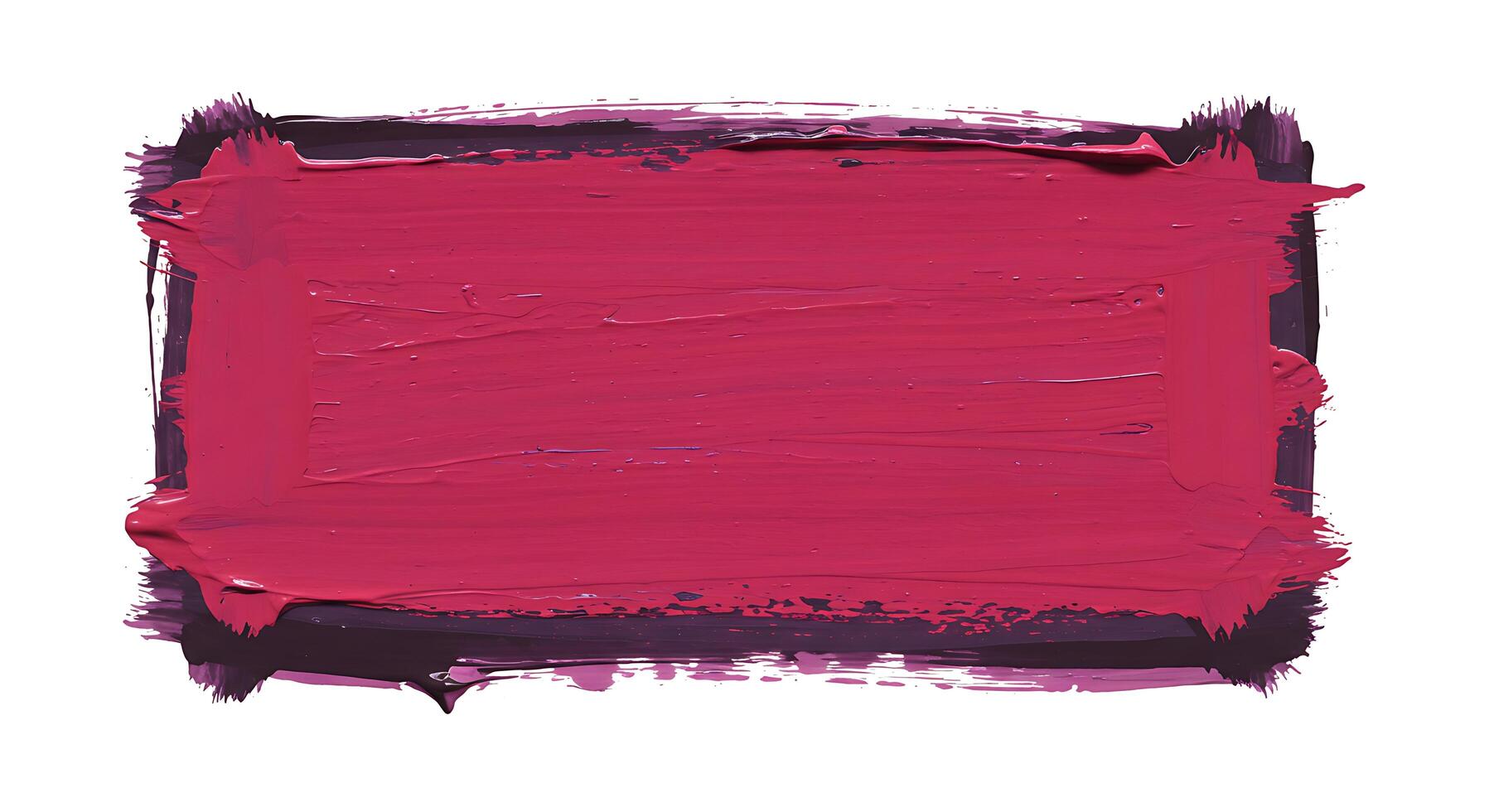A pink paint brush stroke on a white background photo