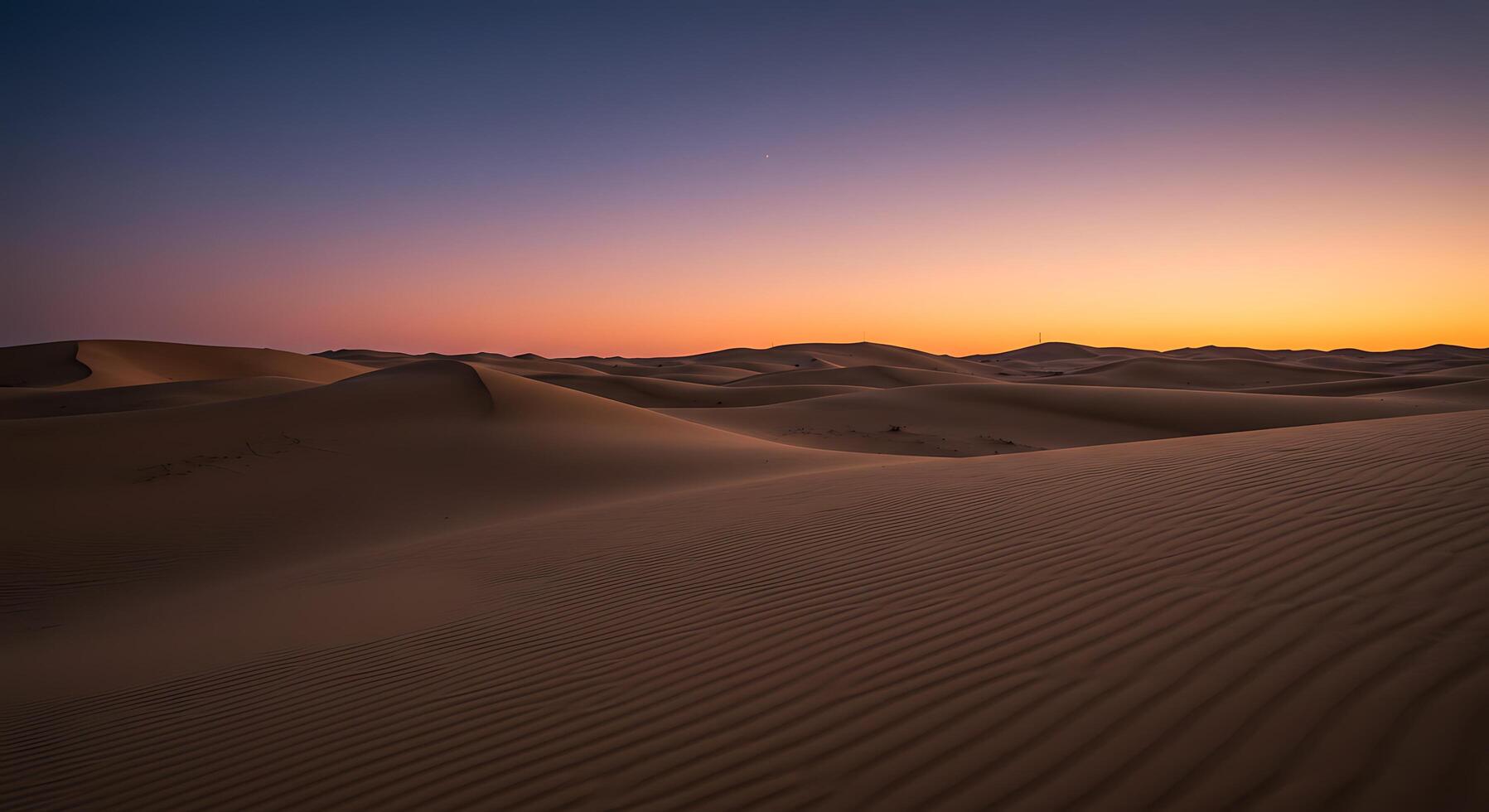 The sahara desert at sunset photo