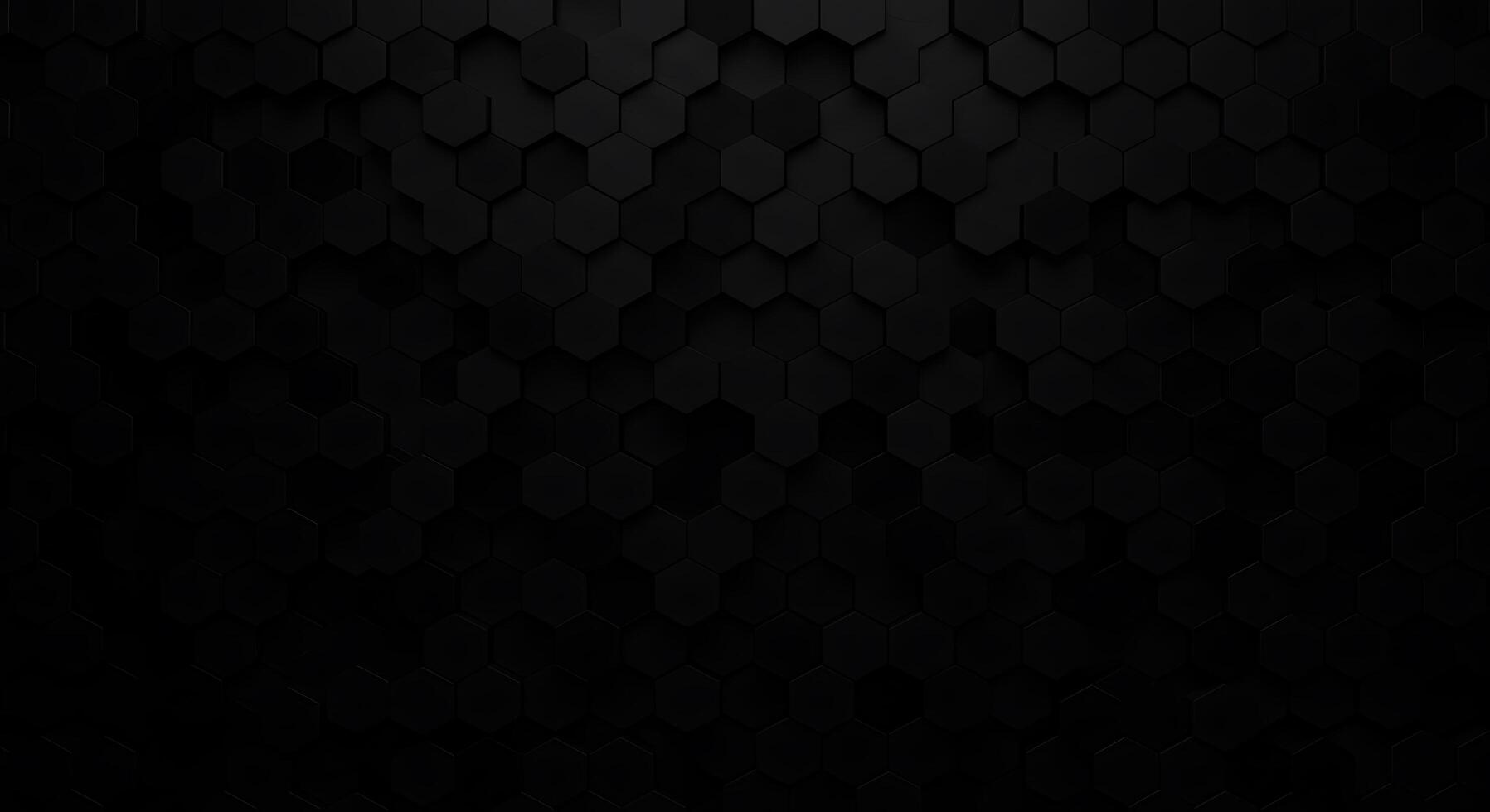 Black hexagonal background with a black background photo