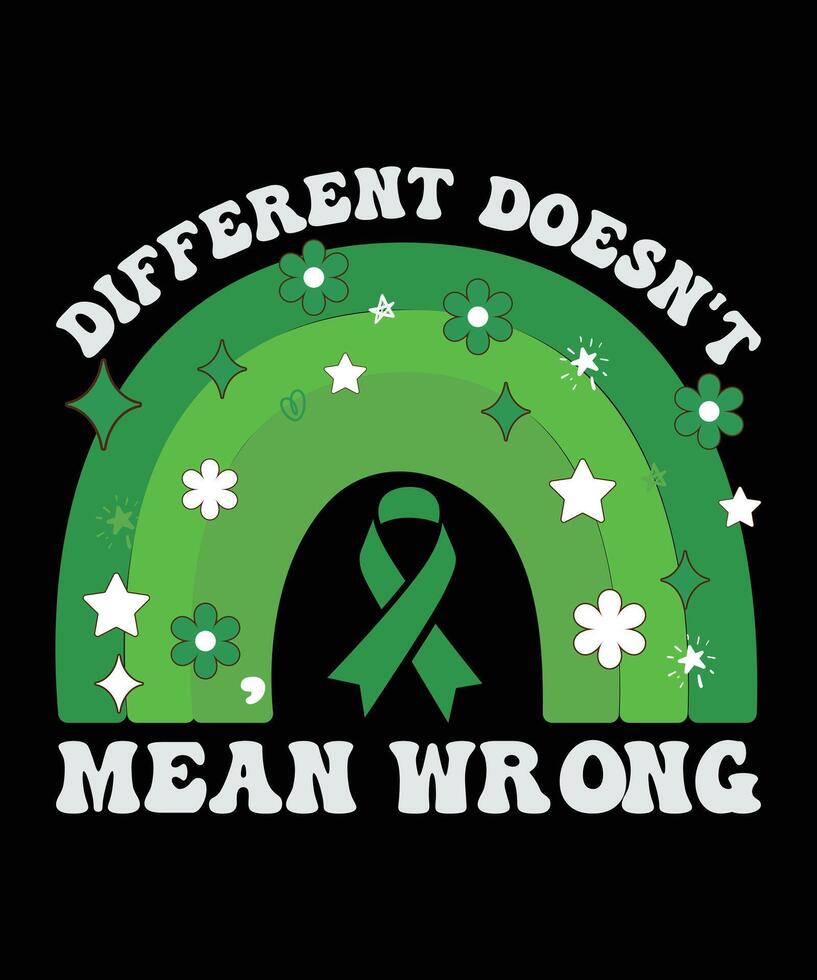 Different Doesn't Mean Wrong t shirt design vector
