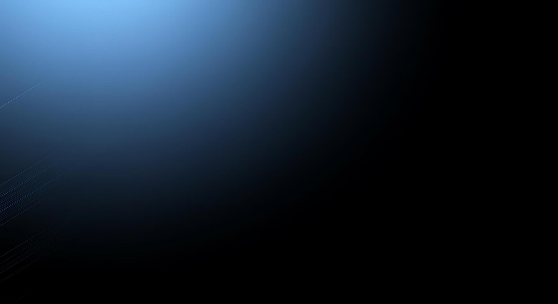 A black background with a blue light photo