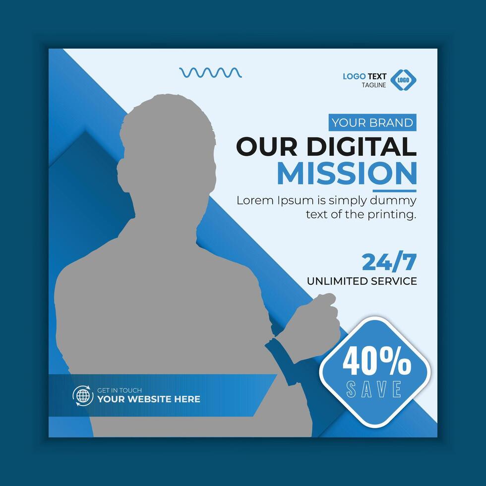 Digital Business Mission vector