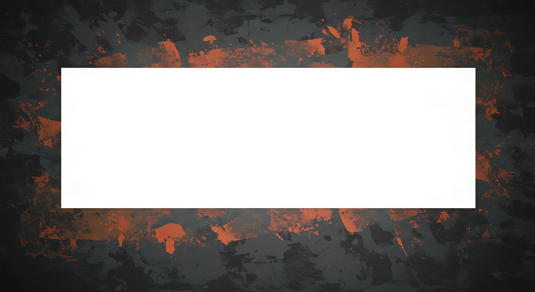 An empty white frame on a grunge background photo