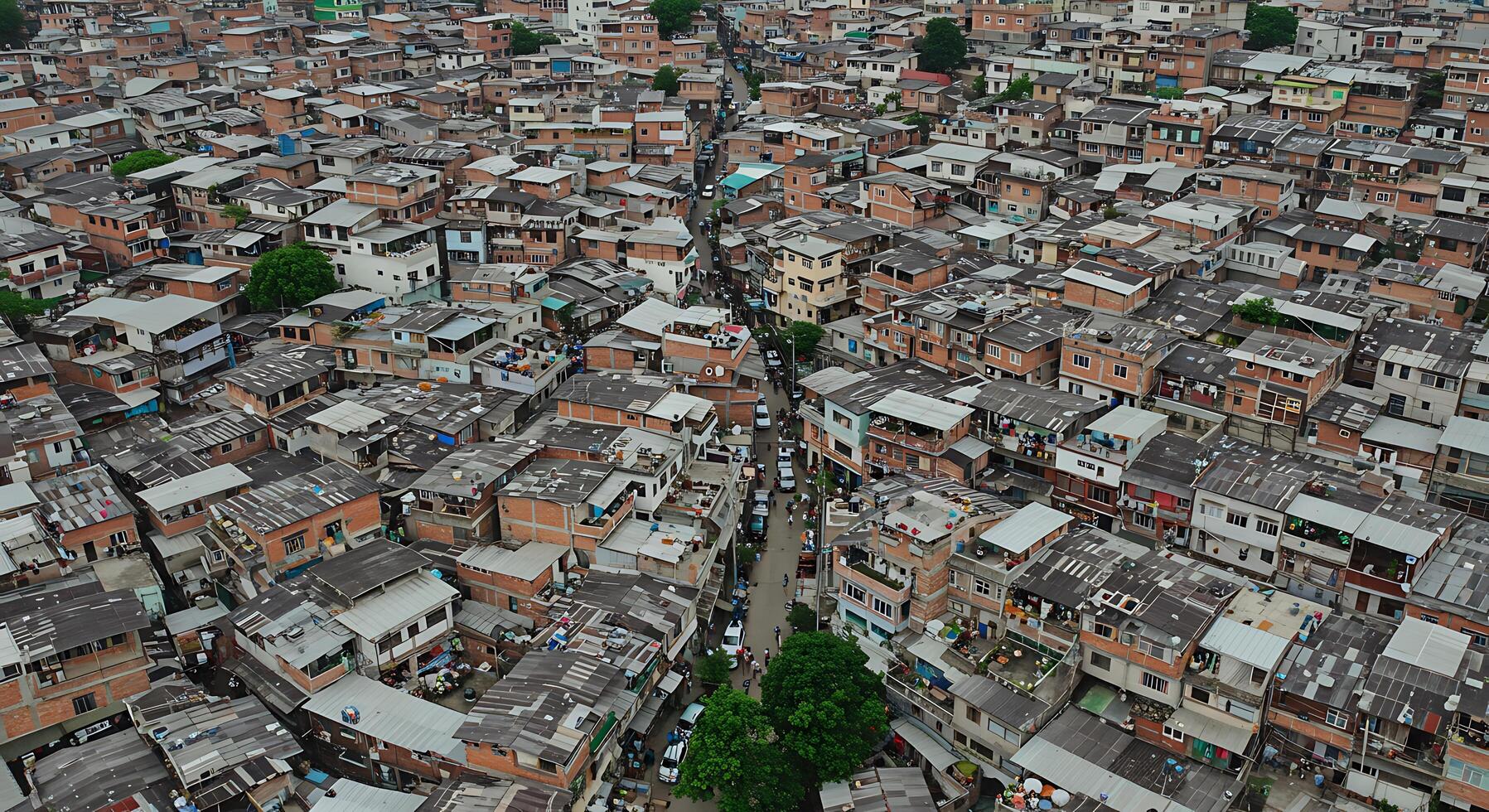 A view of a city from above photo