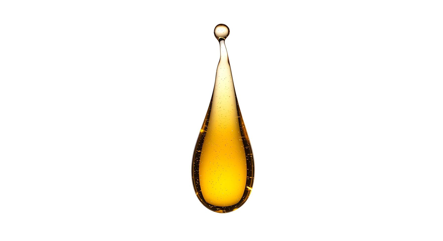 A drop of oil on a white background photo