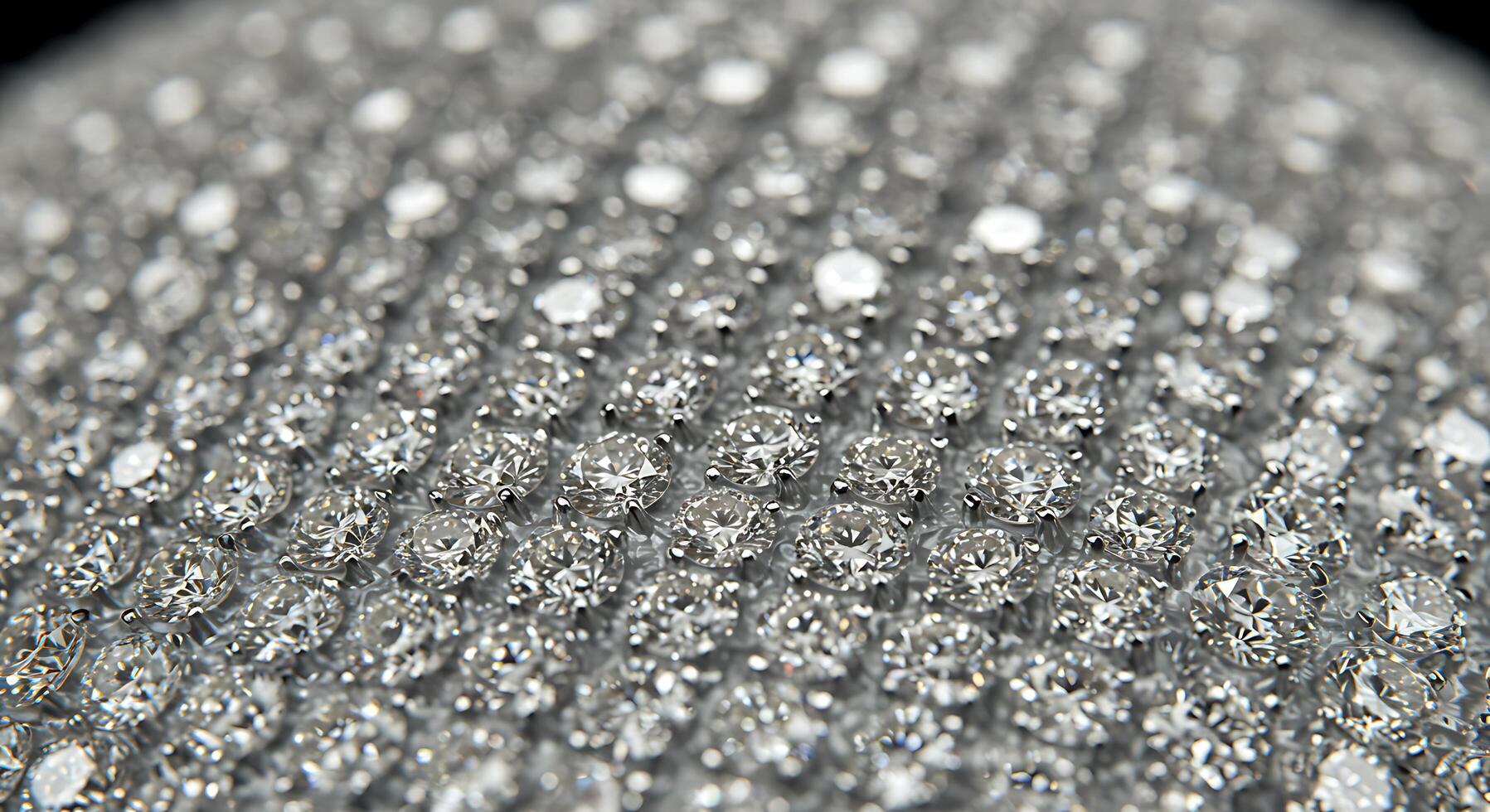 A close up of a diamond ball with many small diamonds photo