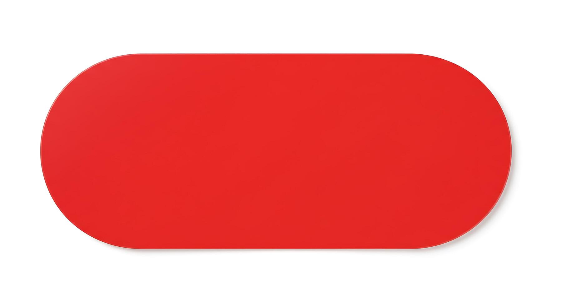 A red placemat on a white background photo