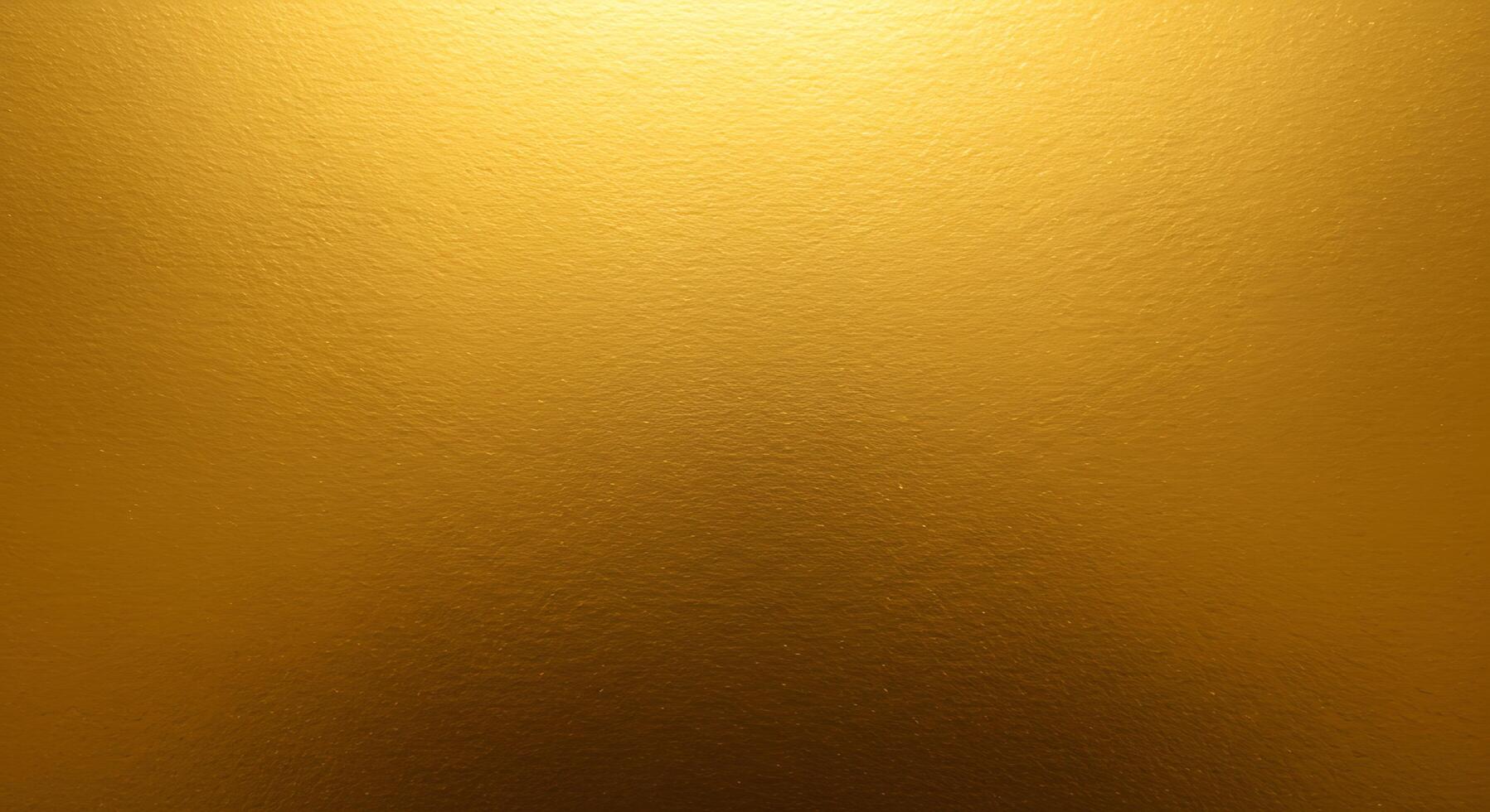 Golden metallic texture background with a light shine photo