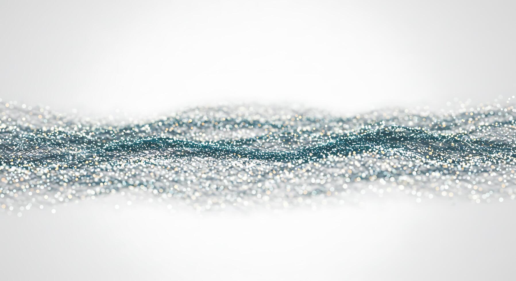 Abstract background with blue and white particles photo
