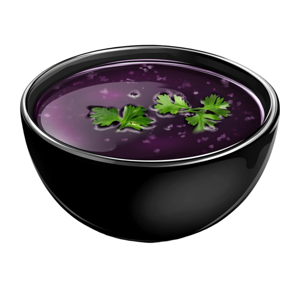 Empty Bowl in Rich Purple Tone png