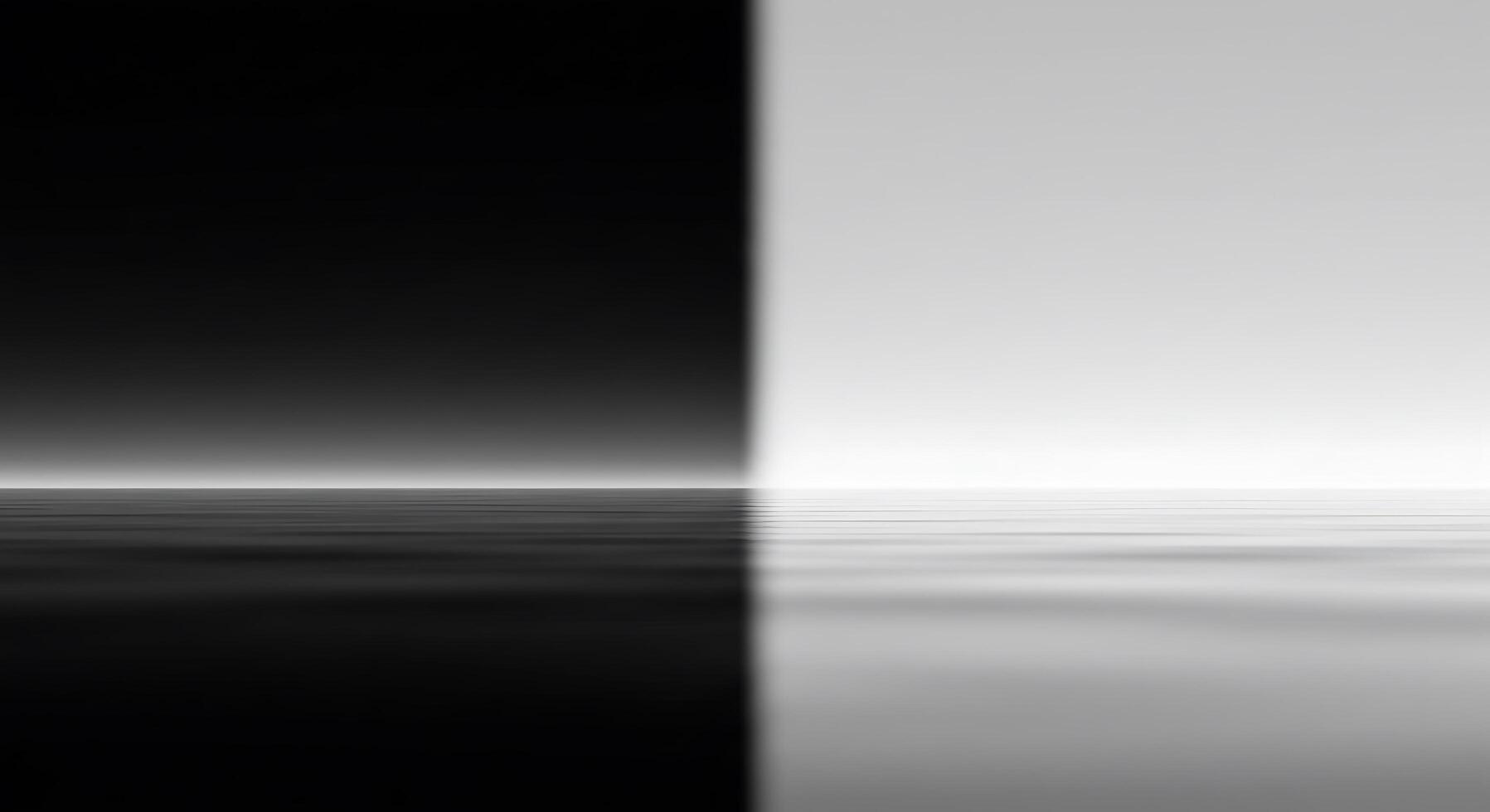 Black and white photo of a black and white ocean