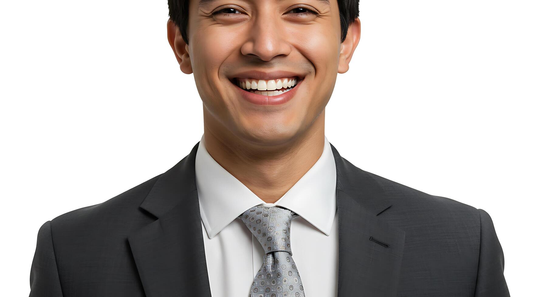 A smiling man in a suit and tie photo