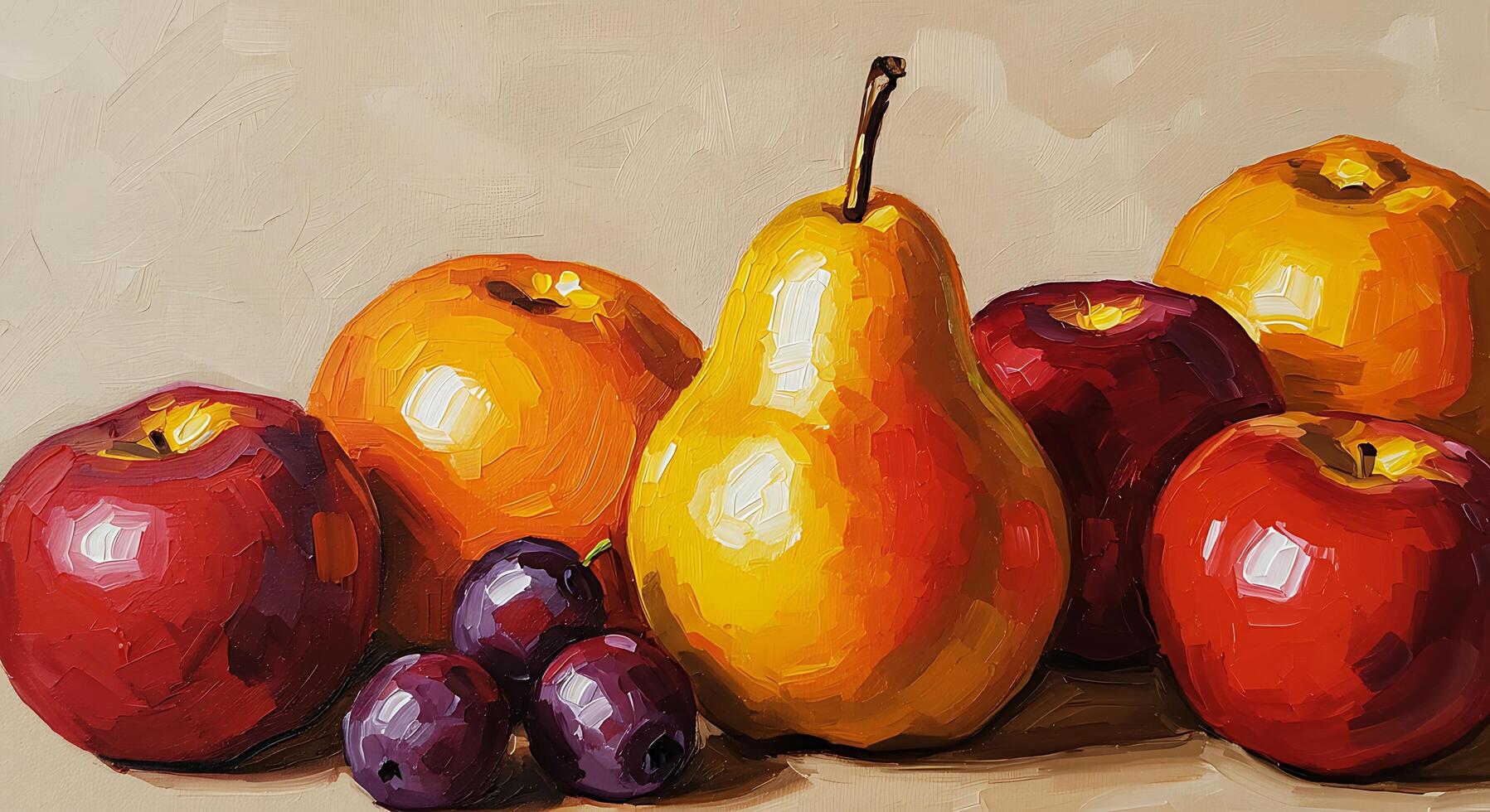 A painting of fruit photo