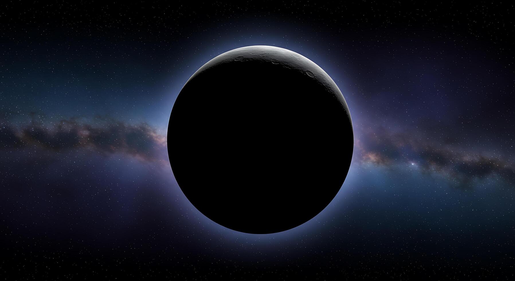 An image of a black object in space photo