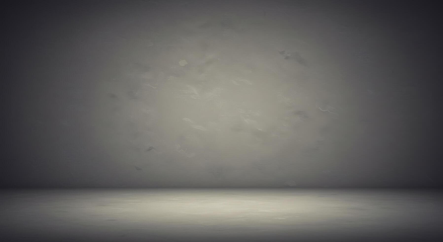 Empty room with gray walls and floor photo