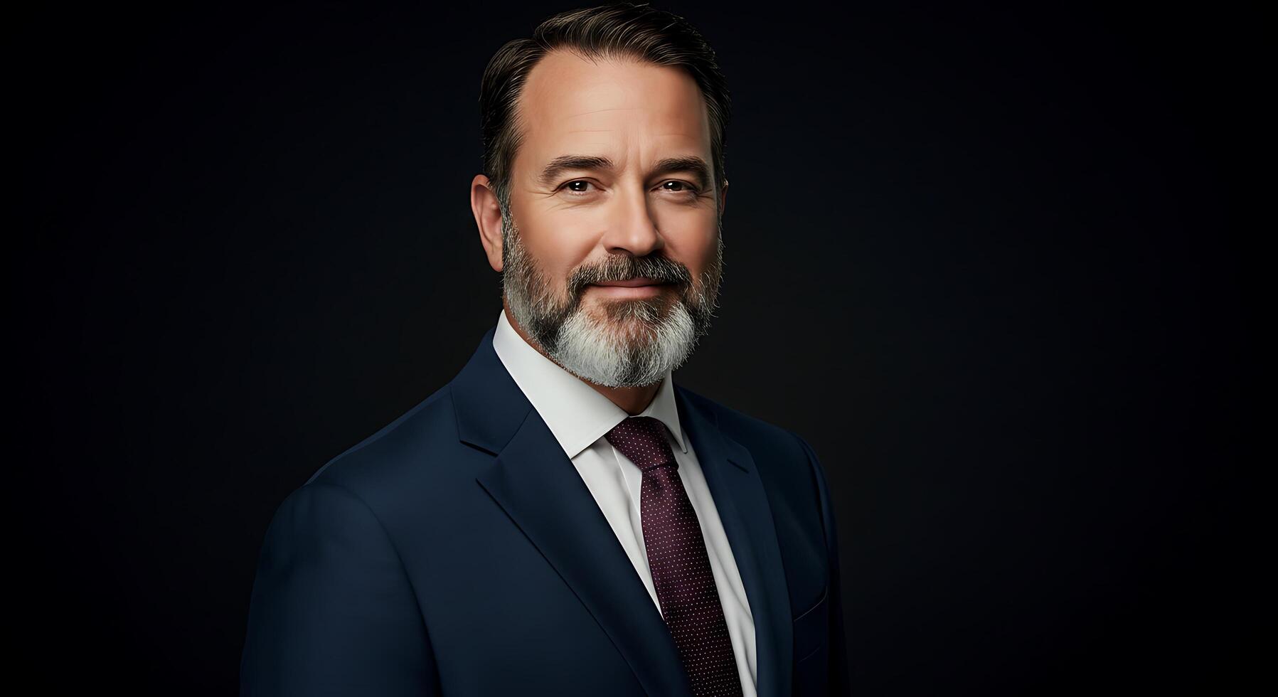A man with a beard and a suit photo