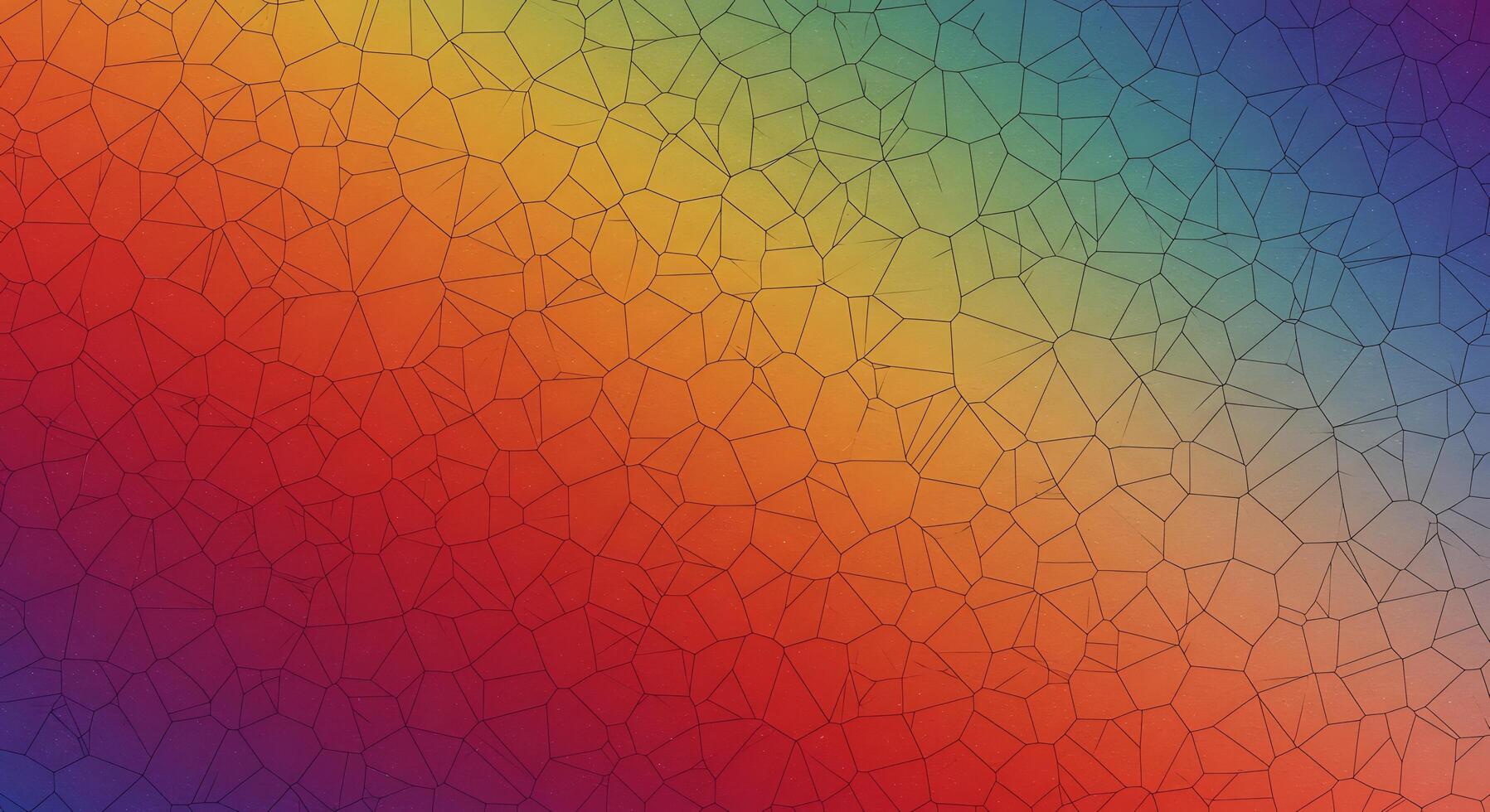A rainbow colored background with a lot of small triangles photo