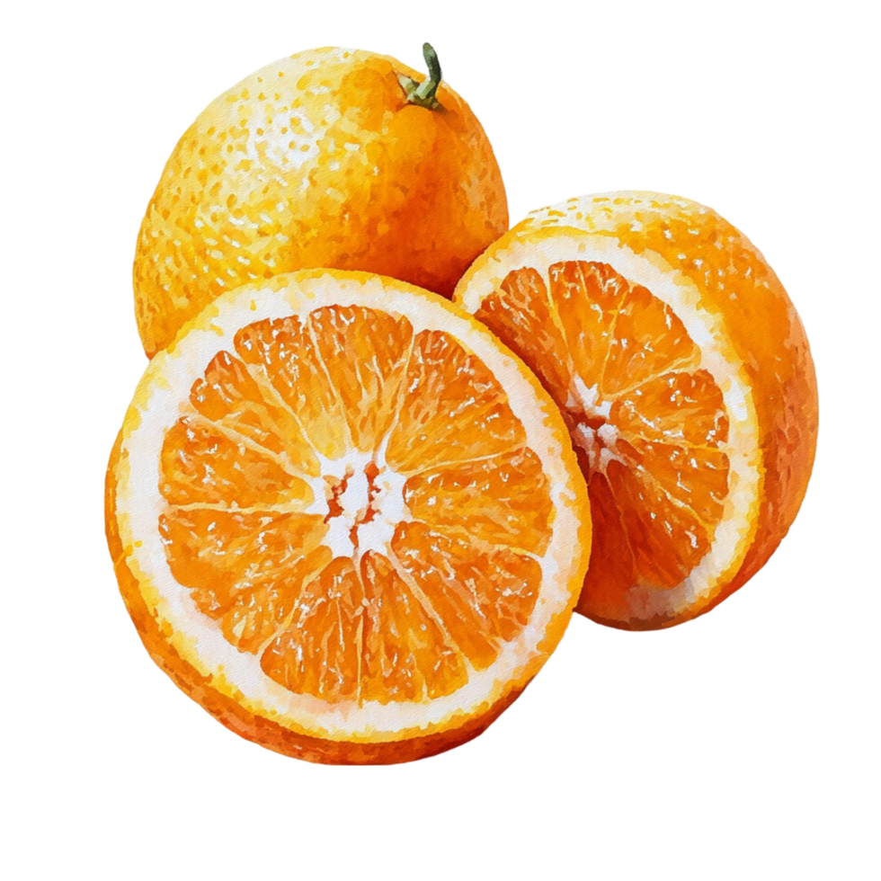 Sliced Oranges Showing Juicy Segments Refreshing Fruit png