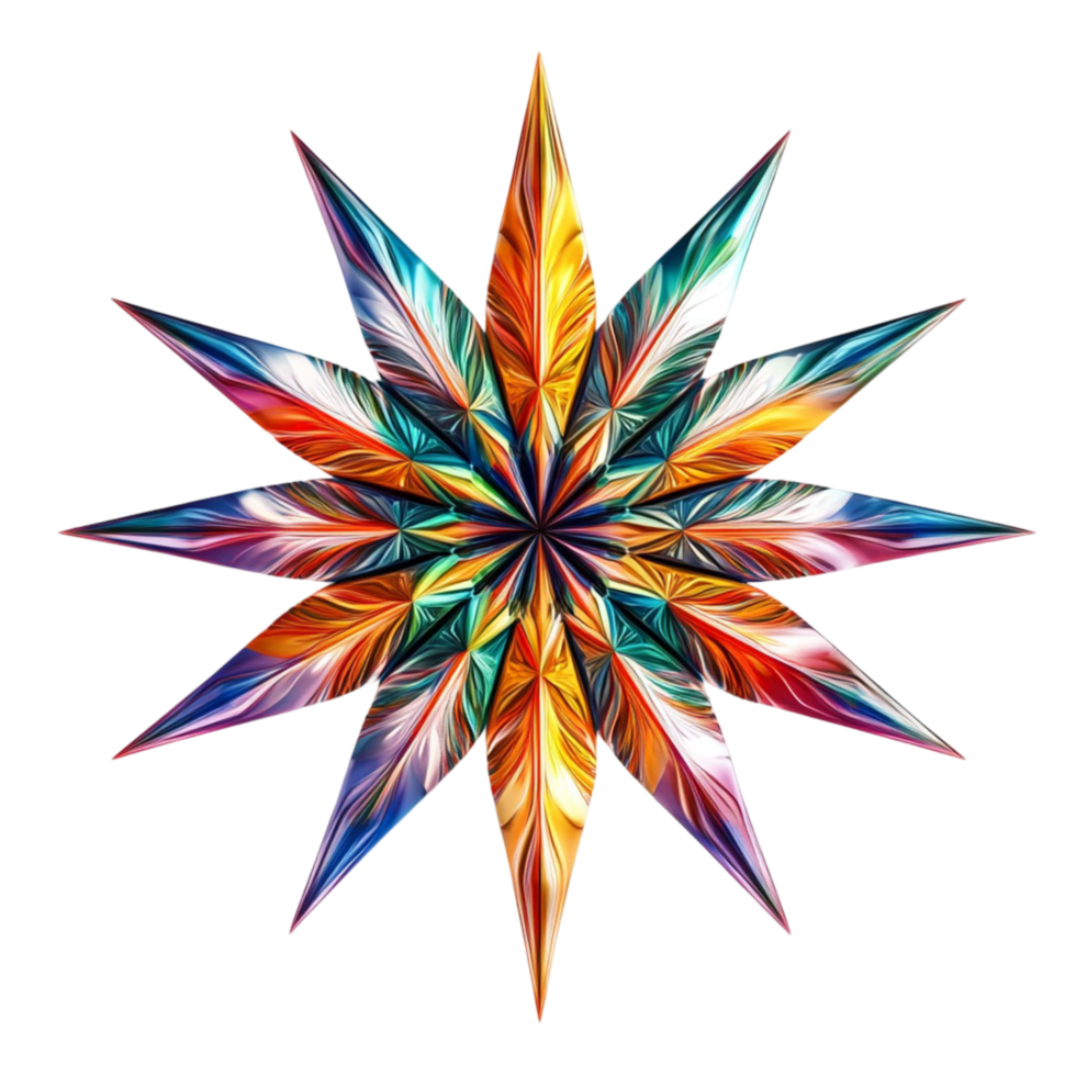 Golden Starburst Shape Abstract Festive png