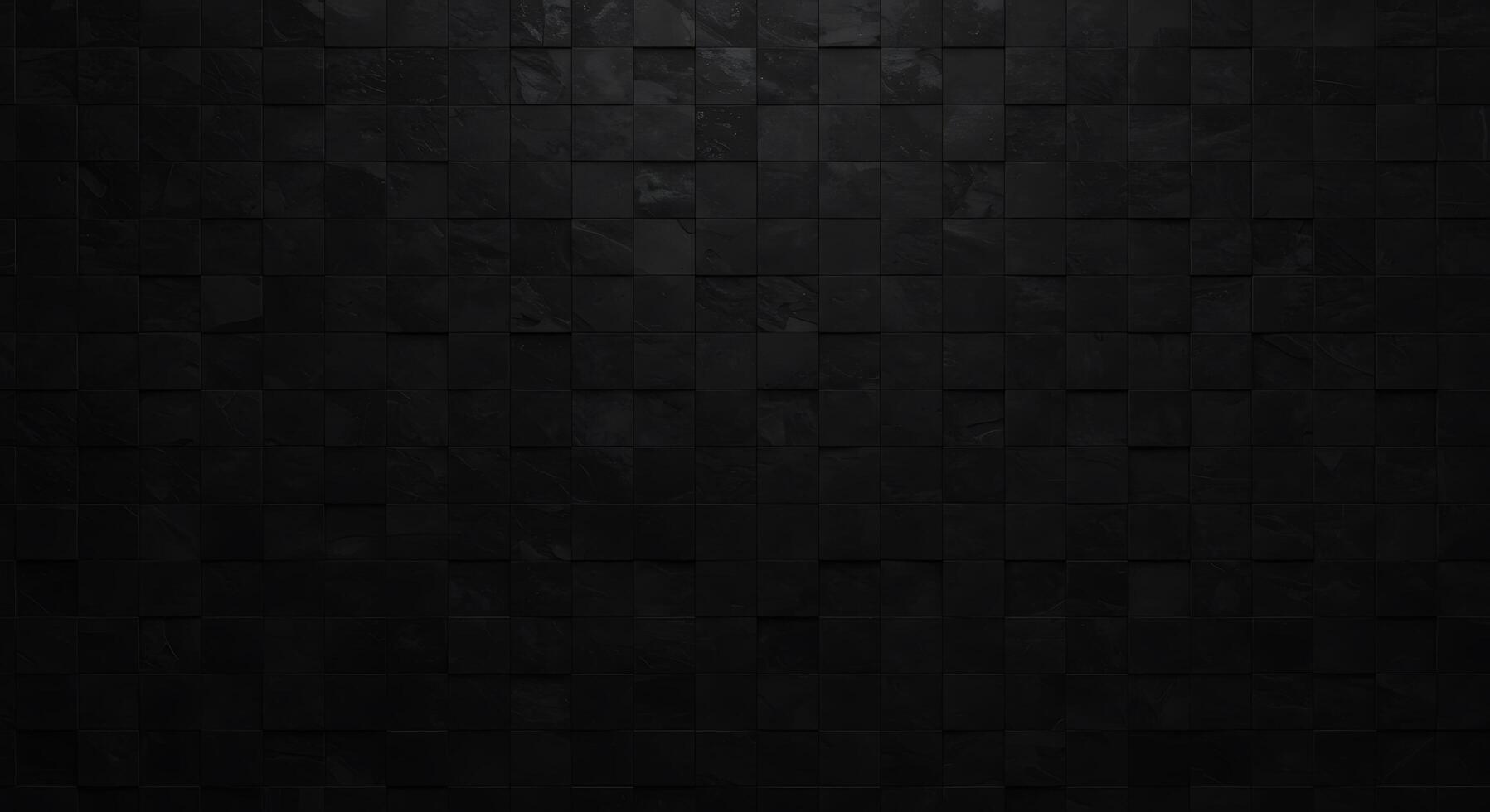 Black background with squares of black tiles photo