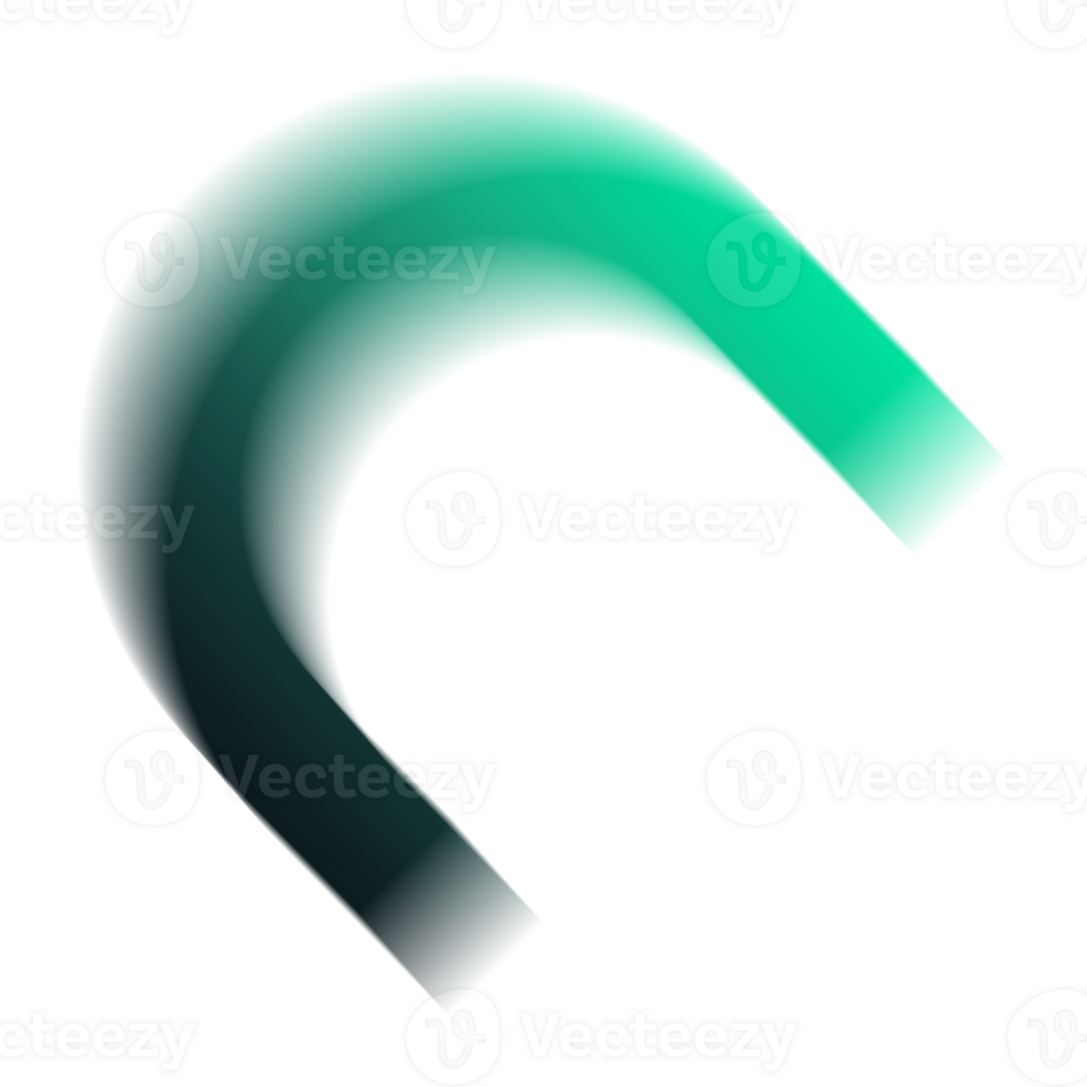 Curved Magnet Futuristic Gradient Design png
