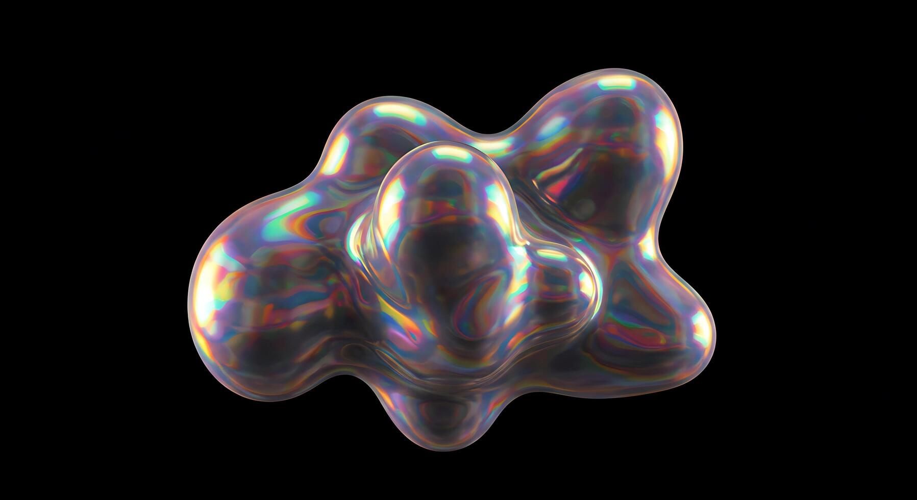 A 3d image of a shiny object photo