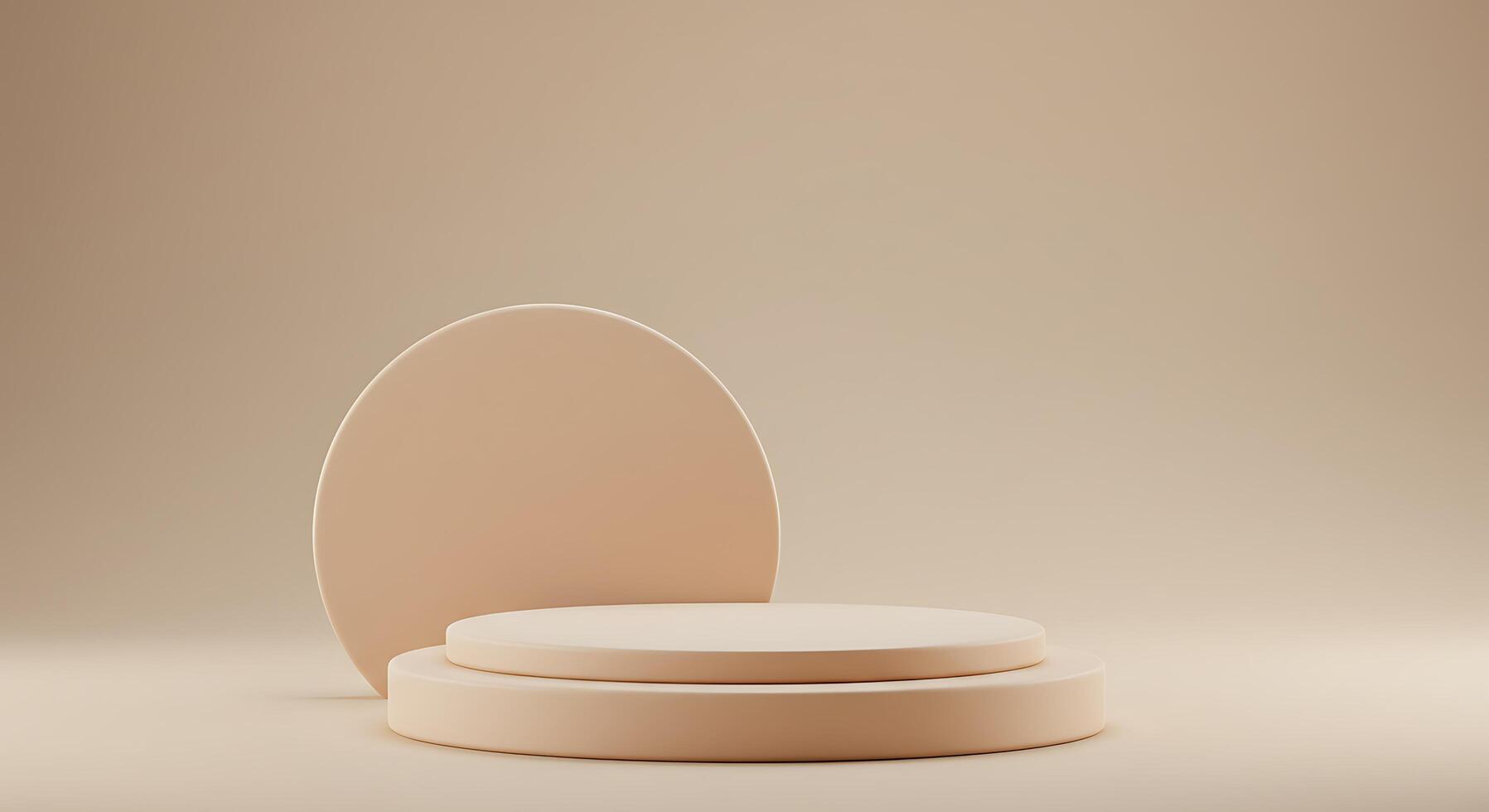A round egg on a beige background photo